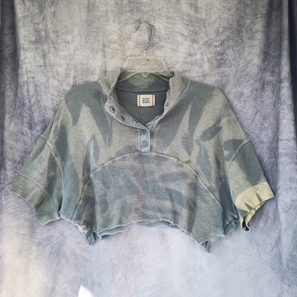 BDG Urban Outfitters Bleach Tie Dye Cropped Sweatshirt
